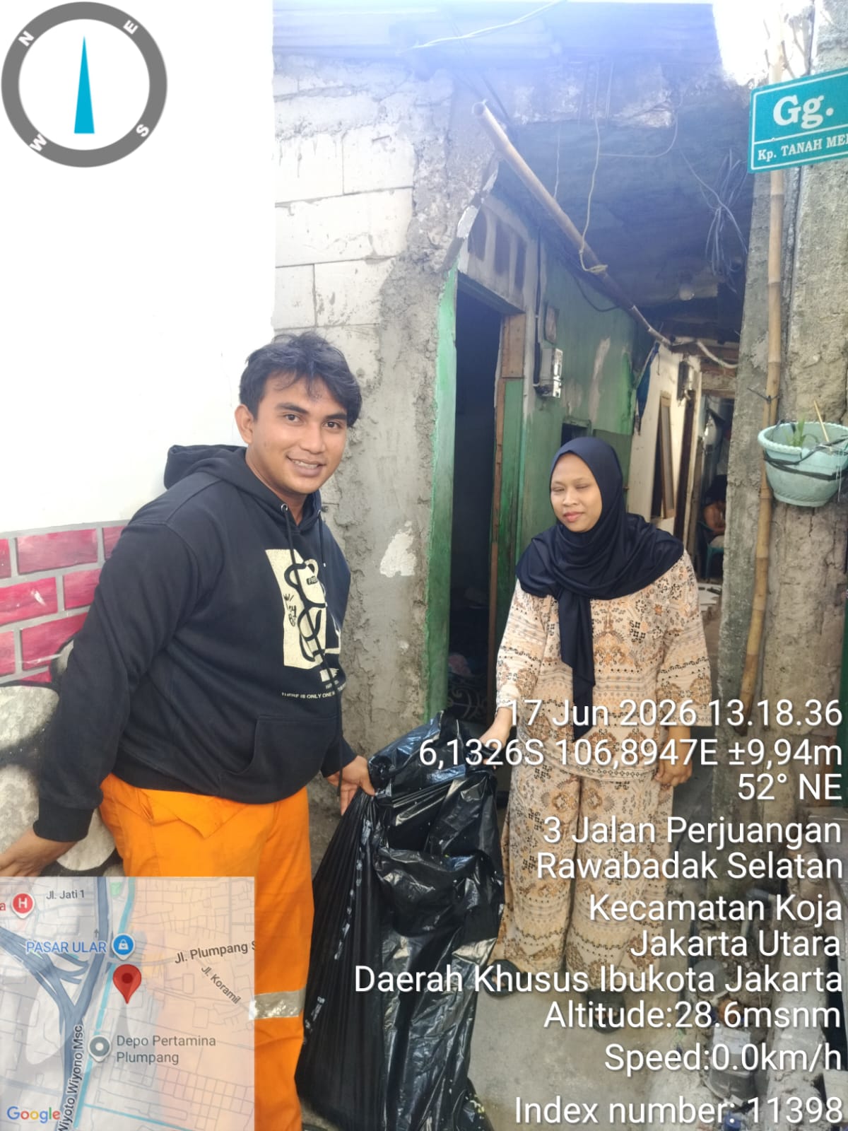 PPSU Rawa Badak Selatan Gencarkan Pengambilan Sampah Organik dari Setiap RW 3