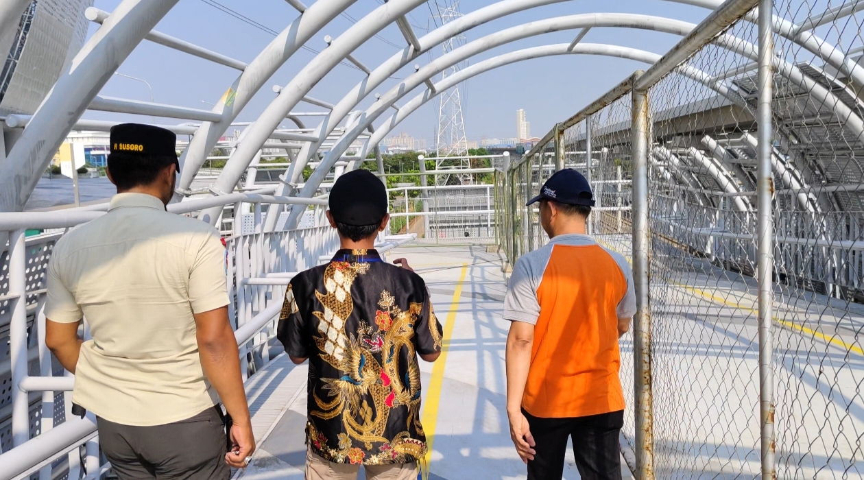 Kerja Gabungan dan Peninjauan JPO Stasiun JIS Dukung Kesiapan Peresmian Stasiun JIS 7