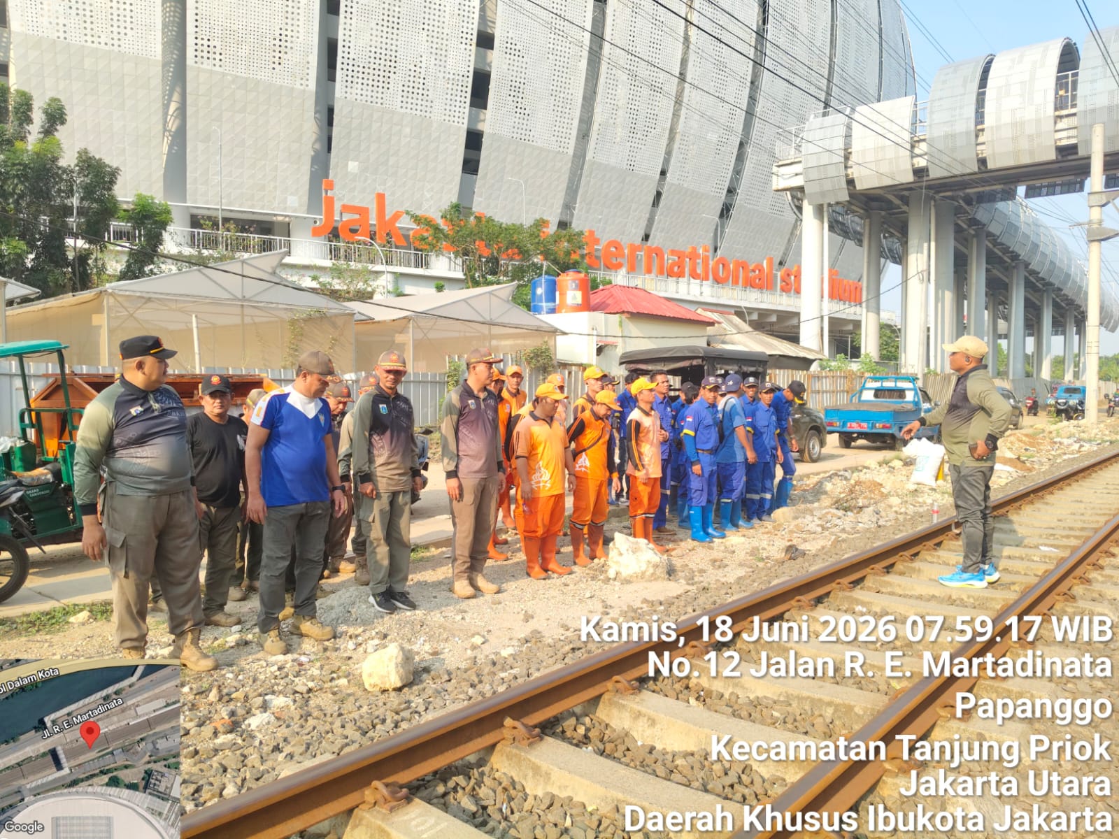 Kerja Gabungan dan Peninjauan JPO Stasiun JIS Dukung Kesiapan Peresmian Stasiun JIS 4