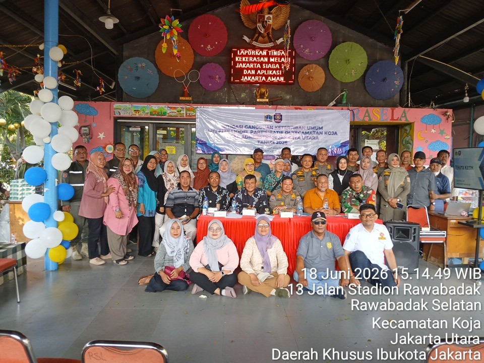 Kasi Pemerintahan Kelurahan Rawa Badak Selatan Hadiri Kegiatan Gerakan Sambang Wilayah Terpadu di RPTRA Rasela 1