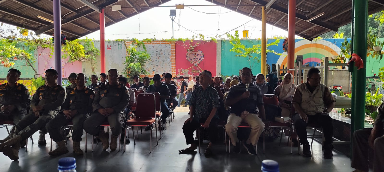 Kasi Pemerintahan Kelurahan Rawa Badak Selatan Hadiri Kegiatan Gerakan Sambang Wilayah Terpadu di RPTRA Rasela 2