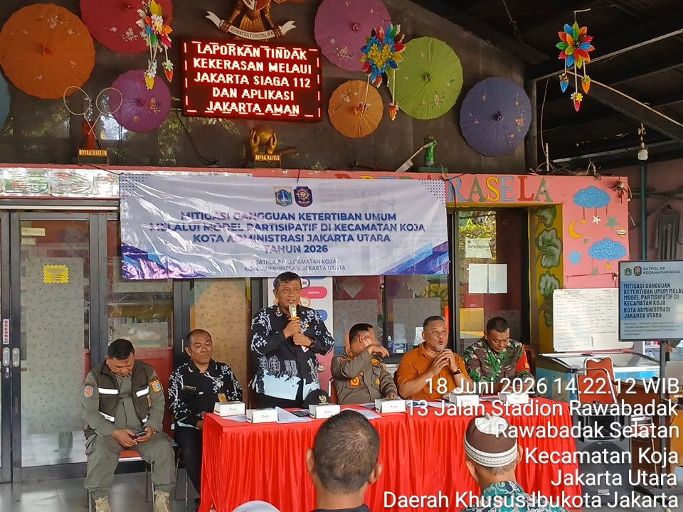 Kasi Pemerintahan Kelurahan Rawa Badak Selatan Hadiri Kegiatan Gerakan Sambang Wilayah Terpadu di RPTRA Rasela 3