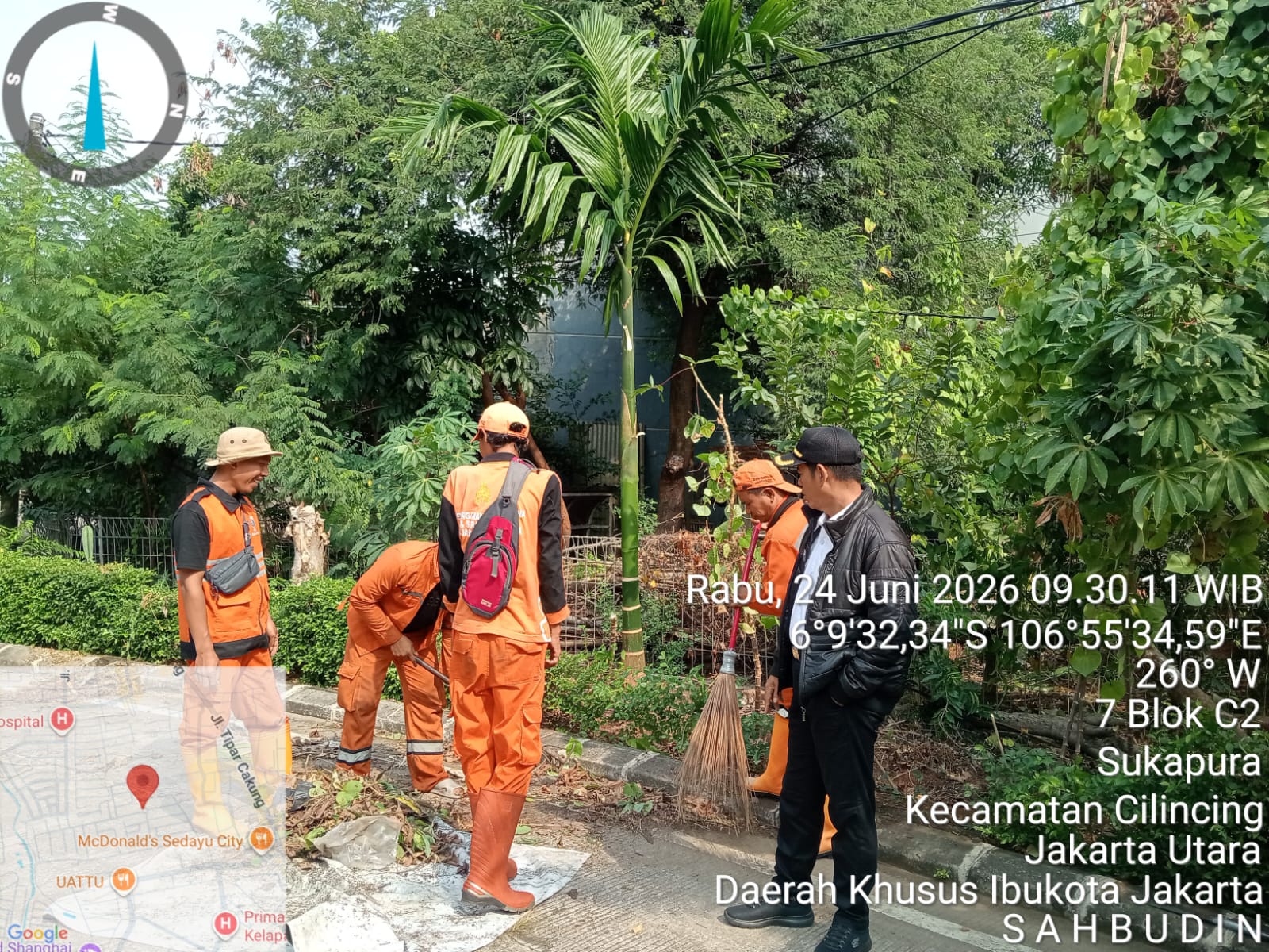 Monitoring Kegiatan PPSU Kelurahan Sukapura 1