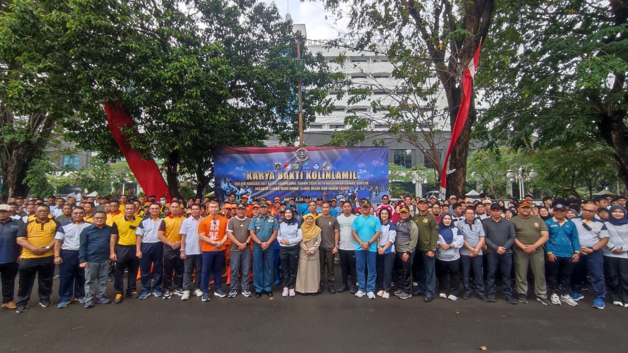 Sinergi Tanpa Batas! Tiga Pilar Bersama Warga Gelar Karya Bakti Kolinlamil 6
