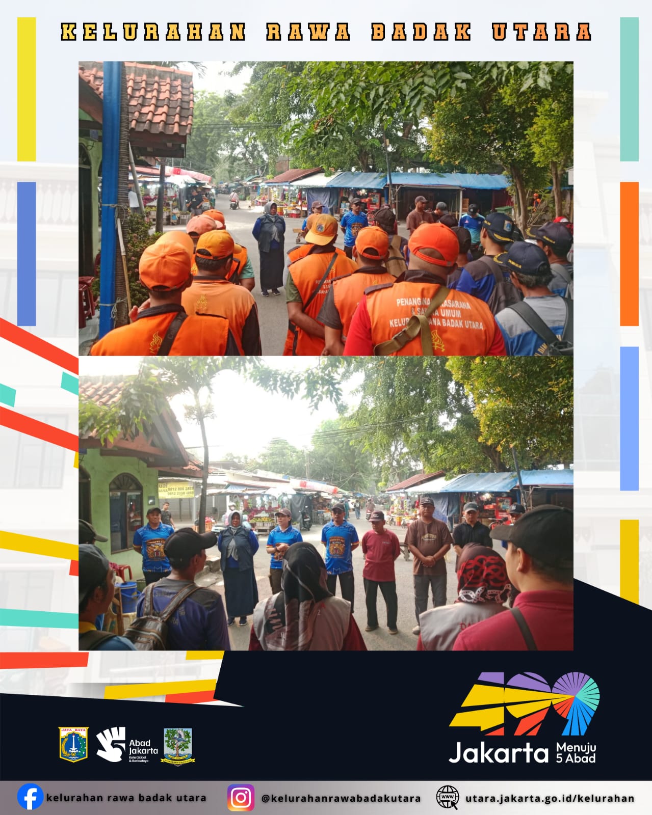 kegiatan Kerja Bakti di wilayah RW 012 Kelurahan Rawa Badak Utara pada Minggu, 21 Juni 2026. 2