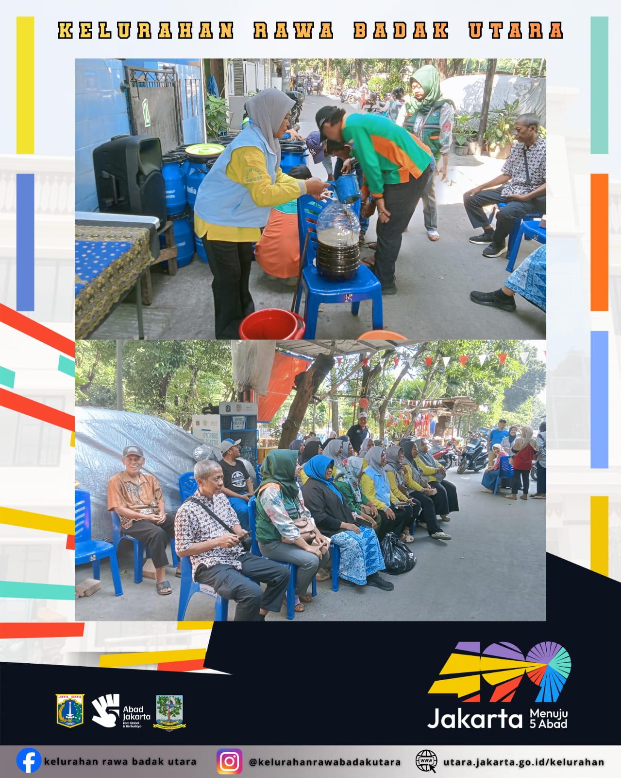 Kelurahan Rawa Badak Utara bersama unsur masyarakat RW 08 mengikuti kegiatan Sosialisasi Pilah Sampah dan Pengolahan Sampah dari Sumbernya 2
