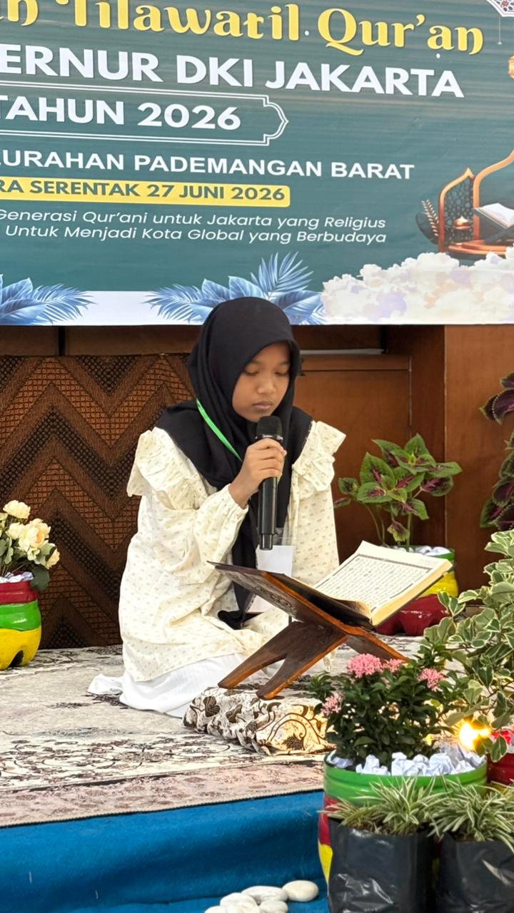 Musabaqoh Tilawatil Qur'an (MTQ) Piala Gubernur DKI Jakarta Tahun 2026 (Juara 1 s/d Juara 3 Anak-Anak dan Dewasa) Tingkat Kelurahan Pademangan Barat. 1