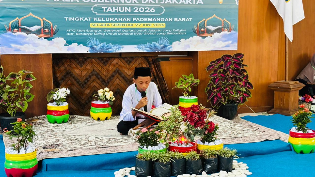 Musabaqoh Tilawatil Qur'an (MTQ) Piala Gubernur DKI Jakarta Tahun 2026 (Juara 1 s/d Juara 3 Anak-Anak dan Dewasa) Tingkat Kelurahan Pademangan Barat. 3