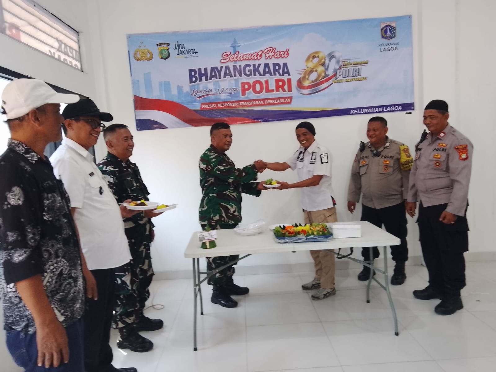 Komponen Masyarakat Kelurahan Lagoa Peringati HUT Bhayangkara ke-80 1