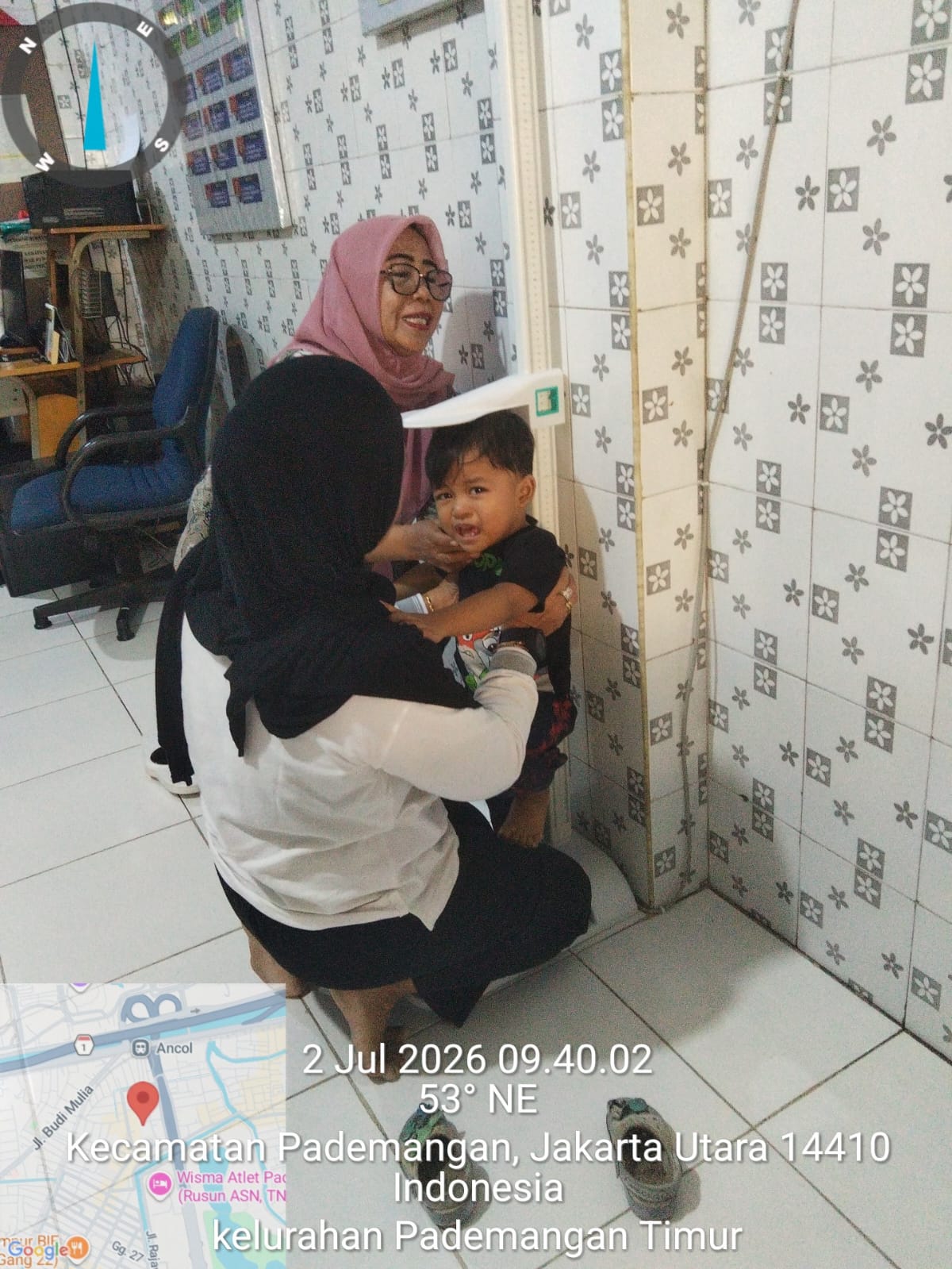 Pelaksanaan Posyandu Balita dan Lansia RW 009 Kelurahan Pademangan Timur 1