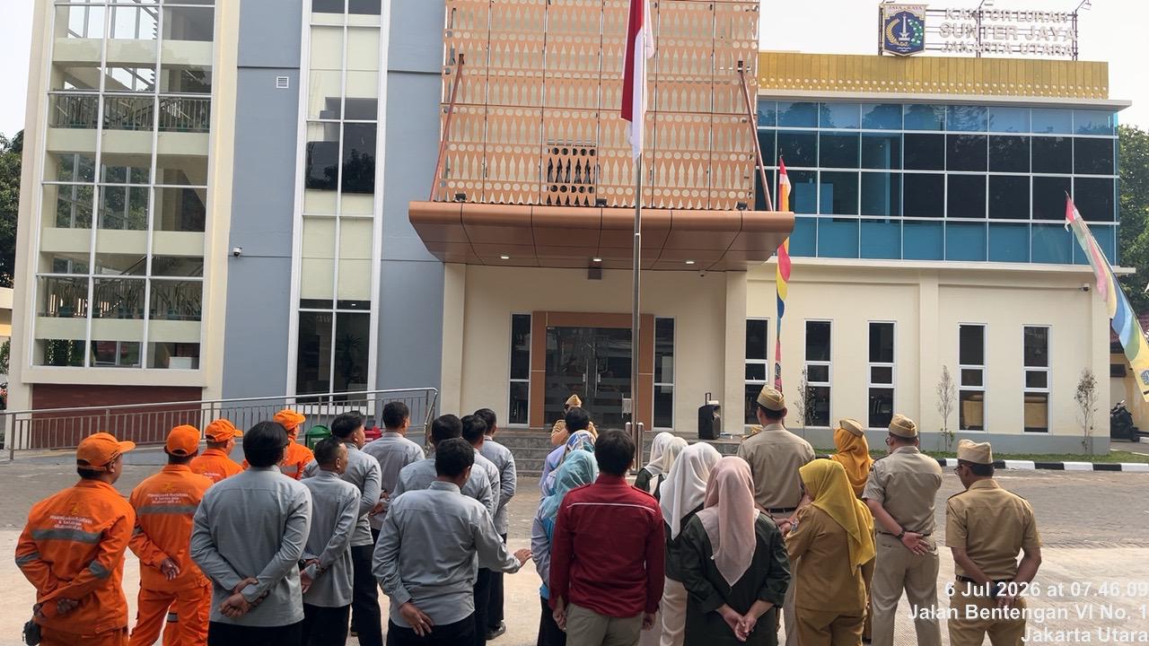 Awali Pekan dengan Kedisiplinan, Aparatur Kelurahan Sunter Jaya Gelar Apel Pagi Rutin 1