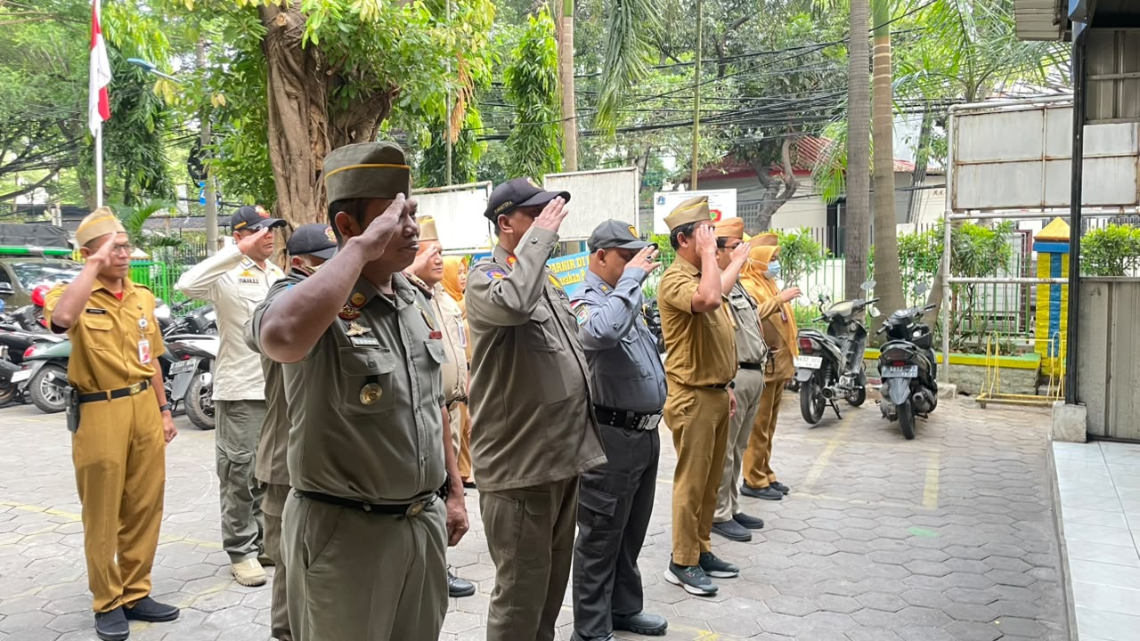 Kegiatan Apel Pagi ASN Kelurahan Pademangan Barat 2