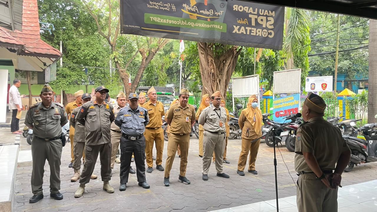 Kegiatan Apel Pagi ASN Kelurahan Pademangan Barat 1