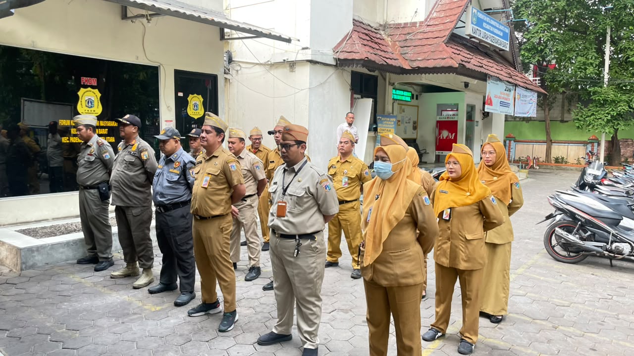 Kegiatan Apel Pagi ASN Kelurahan Pademangan Barat 3