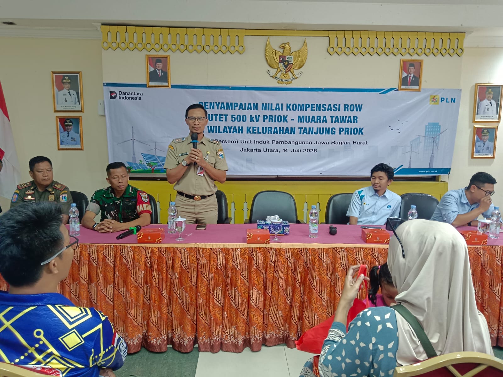 Kegiatan Penyampaian Nilai Kompensasi SUTET 500 kV Priok–Muara Tawar di Wilayah Kelurahan Tanjung Priok 2