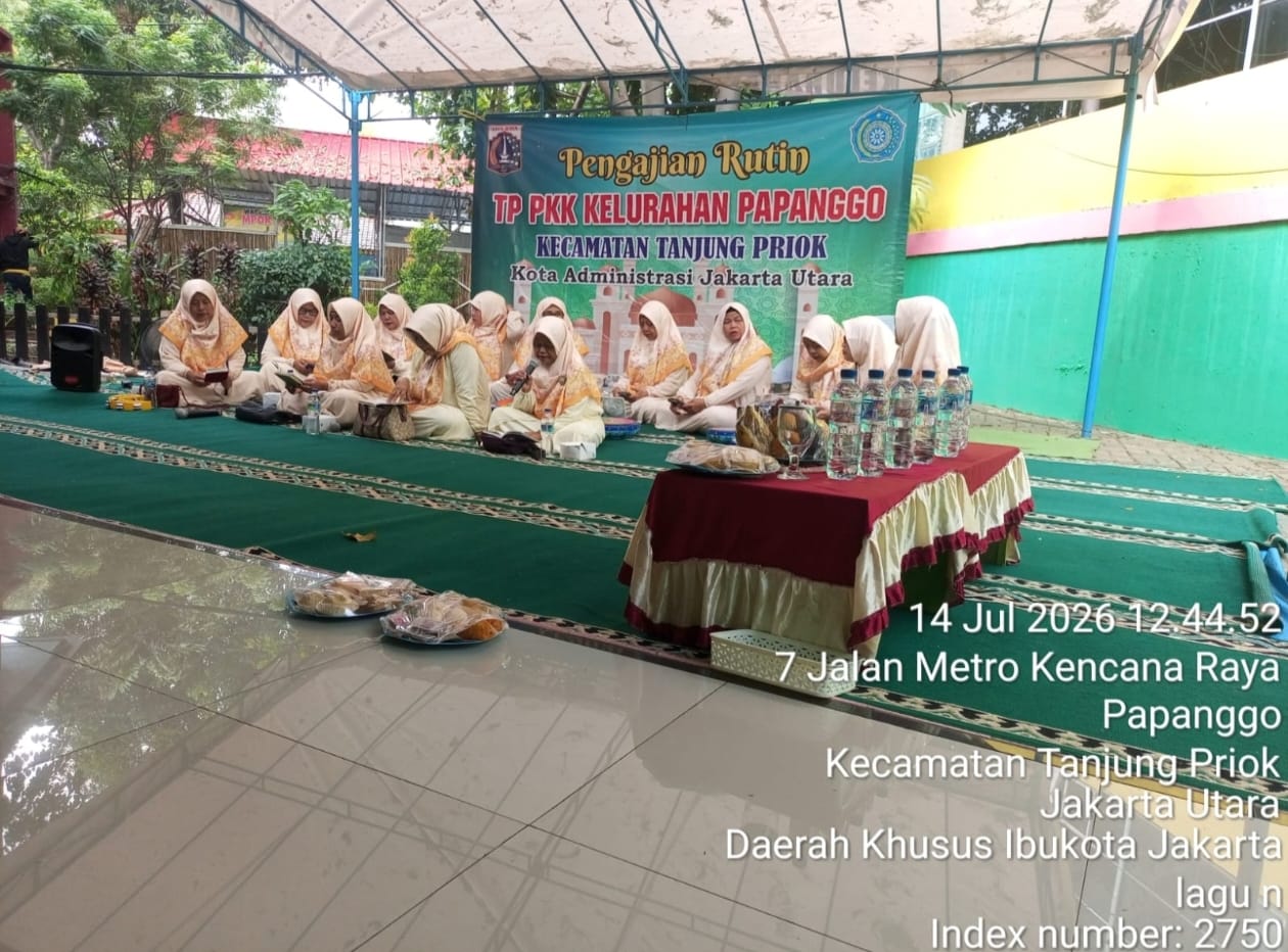 Pengajian Rutin Al Hidayah Perkuat Silaturahmi dan Pembinaan Keagamaan Masyarakat Kelurahan Papanggo 5