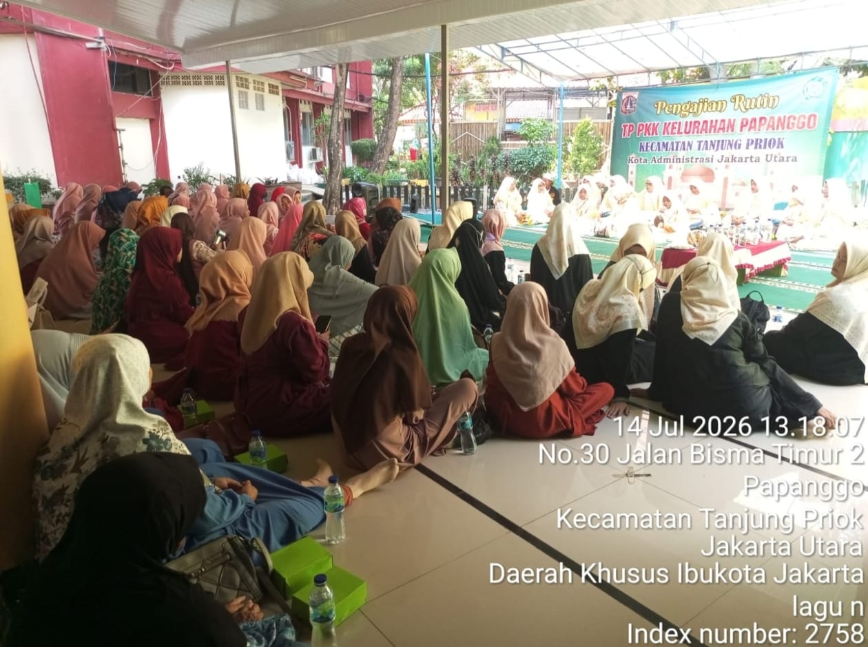 Pengajian Rutin Al Hidayah Perkuat Silaturahmi dan Pembinaan Keagamaan Masyarakat Kelurahan Papanggo 8