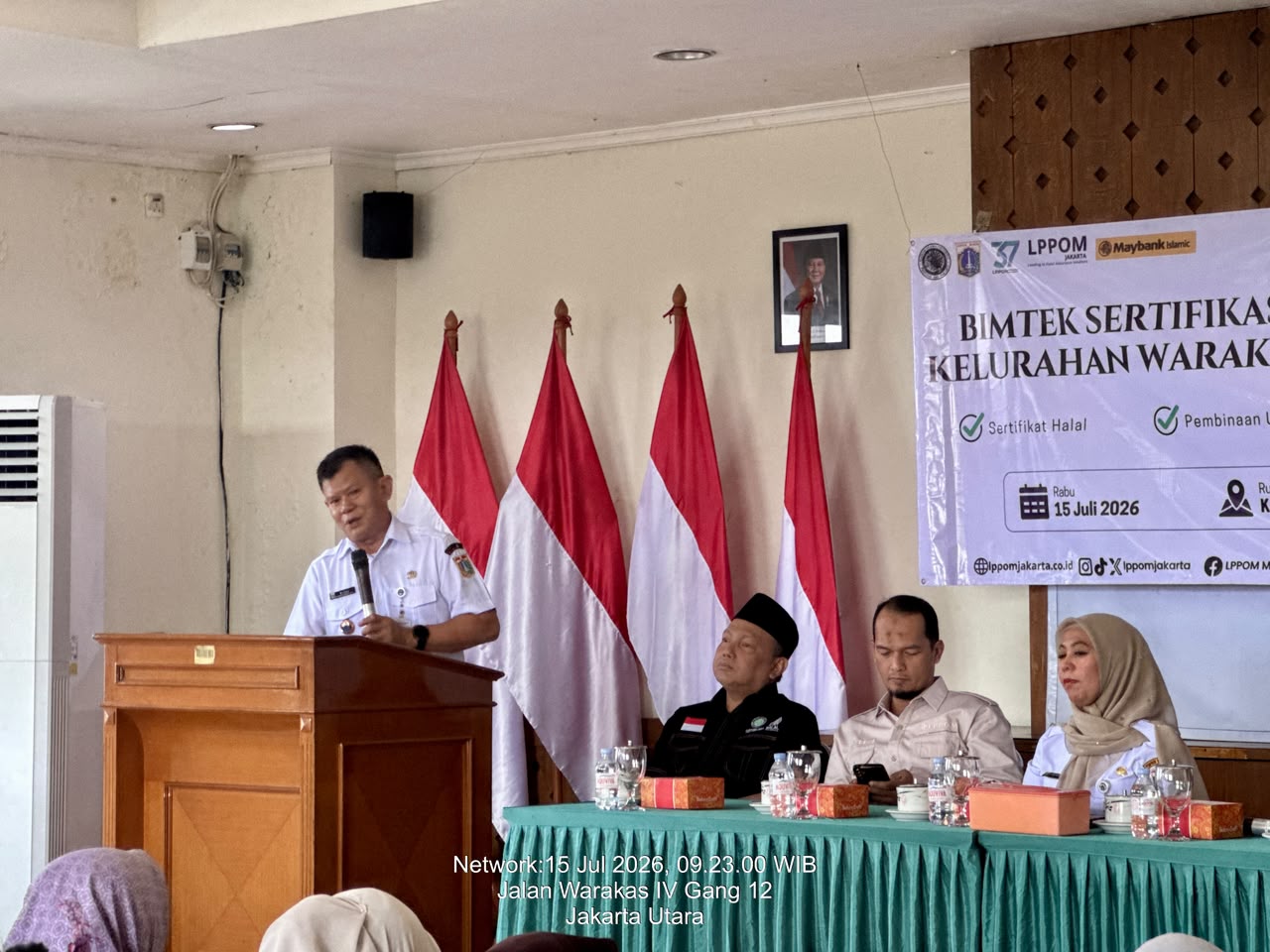 Dukung Daya Saing Usaha Lokal, Camat Tanjung Priok Buka Bimtek Sertifikasi Halal UMKM Kelurahan Warakas 1