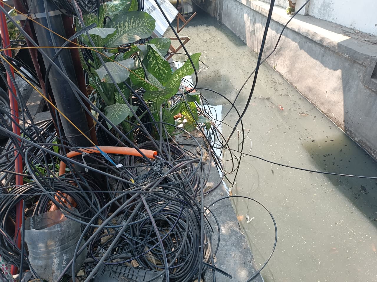 monitoring dan peninjauan langsung ke lokasi aduan warga di Jalan Mawar, Kelurahan Sunter Jaya 2