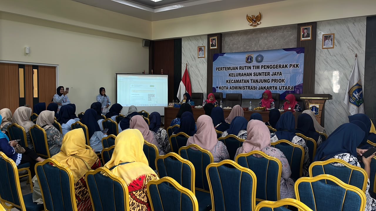 Tim Penggerak Pemberdayaan Kesejahteraan Keluarga (TP PKK) Kelurahan Sunter Jaya menggelar Kegiatan Pertemuan Rutin (Pertin) 5