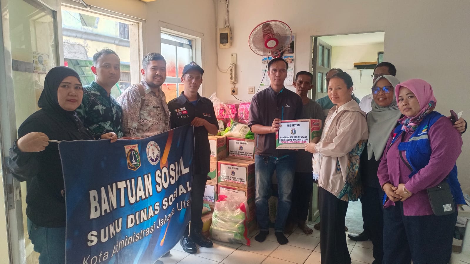 musibah kebakaran di wilayah RT 013 RW 06, Kelurahan Sunter Jaya 1
