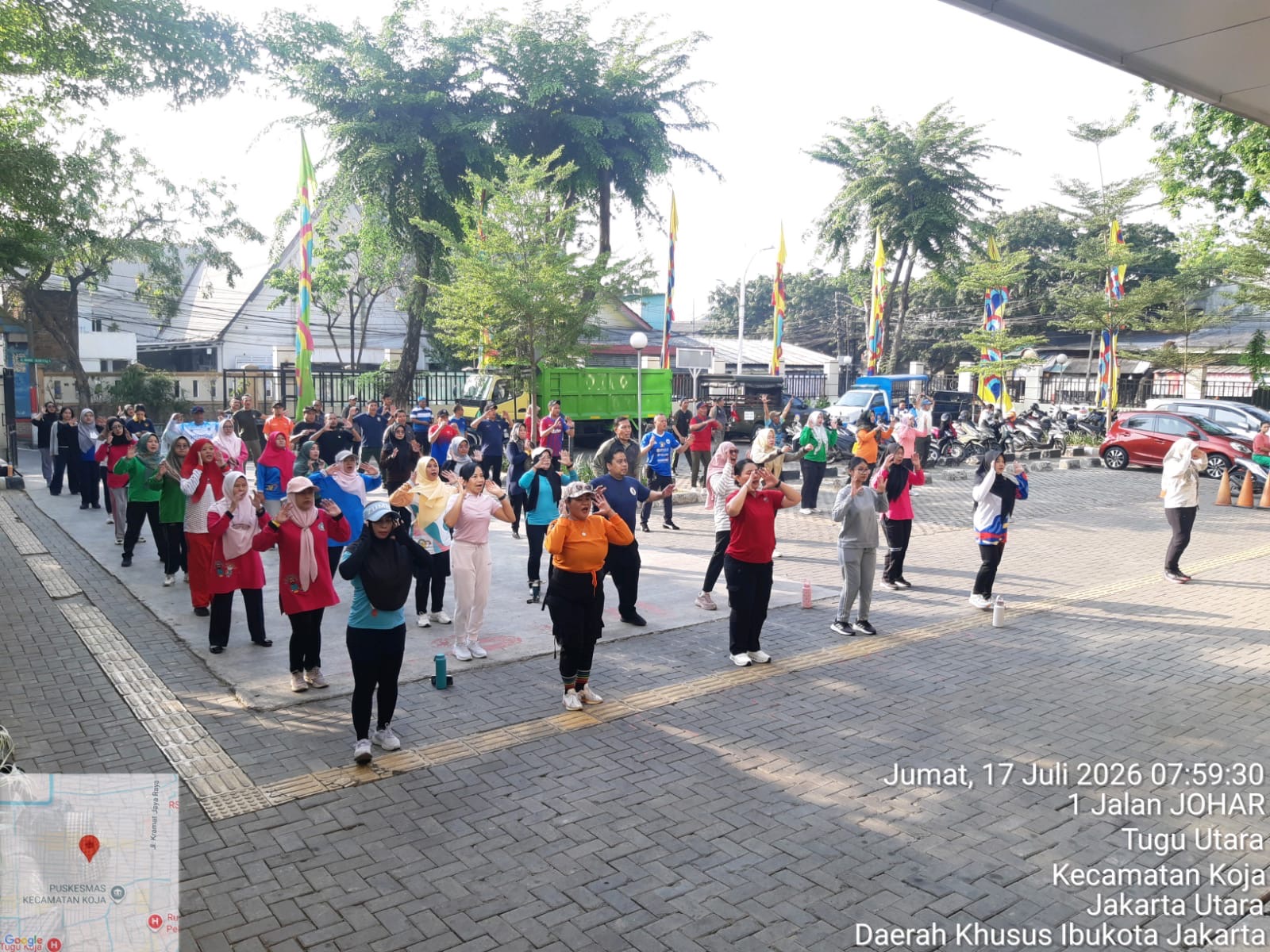 Senam Pagi Bersama ASN se-Kecamatan Koja 2