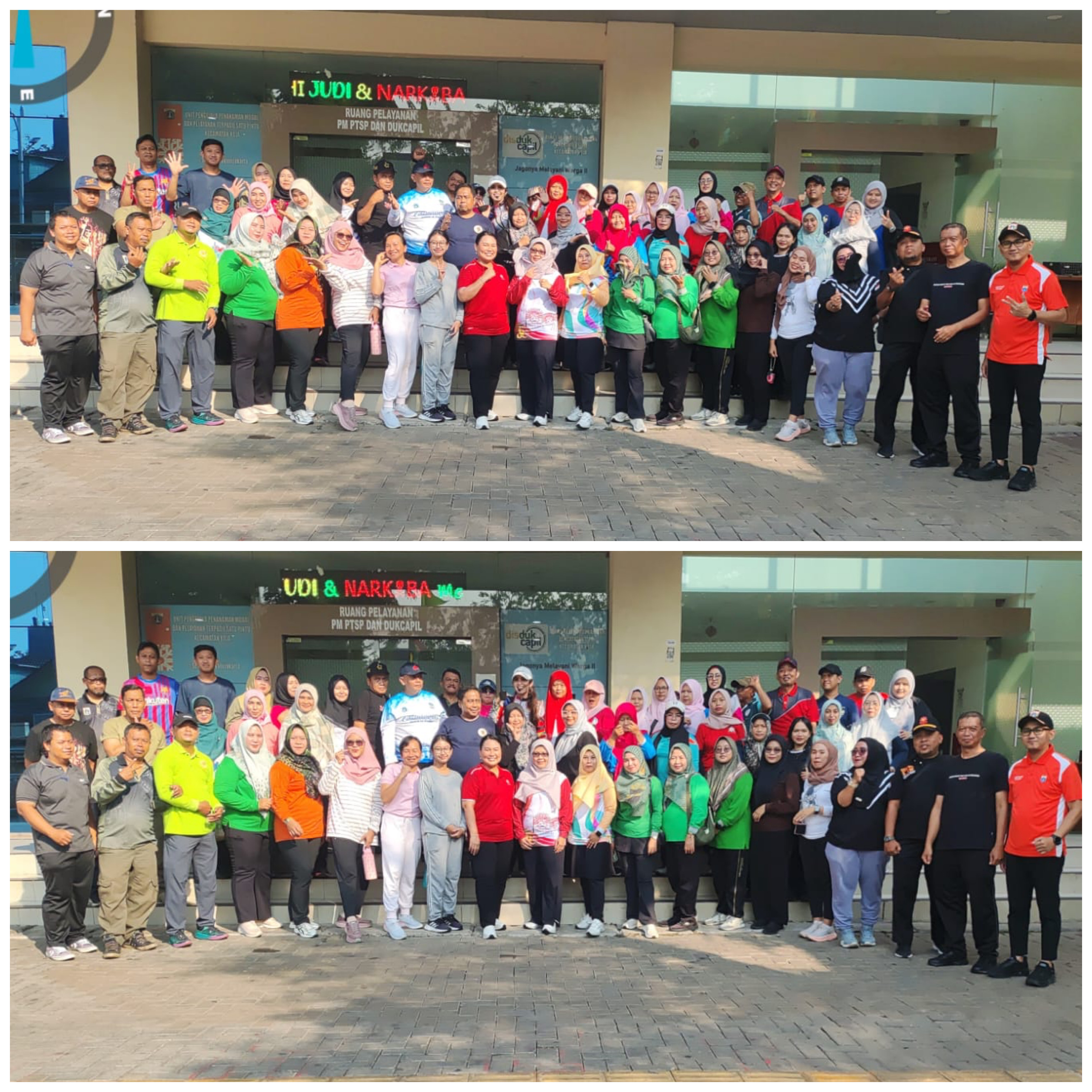 Senam Pagi Bersama ASN se-Kecamatan Koja 1