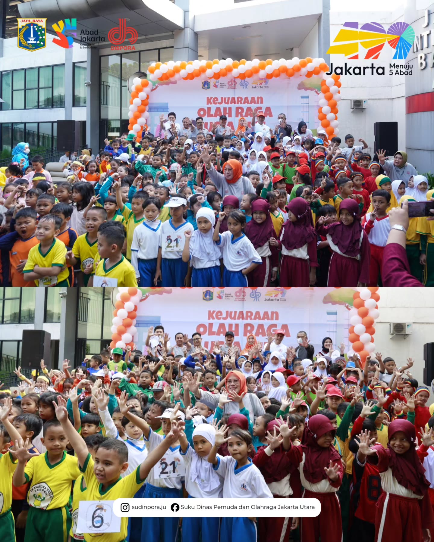 Jakarta Utara kembali berhasil mempertahankan gelar Juara Umum pada Kejuaraan Olahraga Usia Dini Provinsi DKI Jakarta Tahun 2026 12