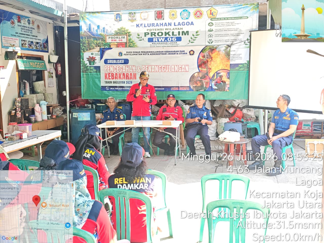 Sosialisasi Pencegahan dan Penanggulangan Kebakaran serta Pembentukan REDKAR di RW 06 Kelurahan Lagoa 1