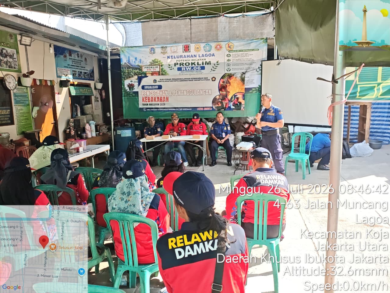 Sosialisasi Pencegahan dan Penanggulangan Kebakaran serta Pembentukan REDKAR di RW 06 Kelurahan Lagoa 2
