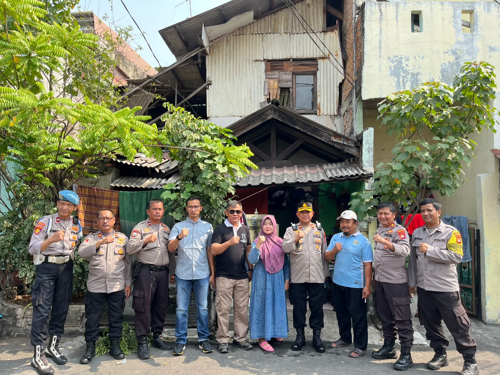 Monitoring Titik Usulan Program Bedah Rumah Bantuan Kapolsek Tanjung Priok di RW.09 Kelurahan Tanjung Priok 3